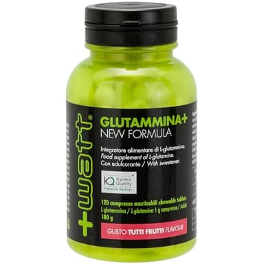 Glutammina+ new formula - Integratore con Azione Anti Catabolica - Supporta la Ricostruzione del Muscolo e il Sistema Immunitario - Formato 120 Compresse