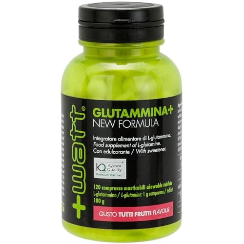 Glutammina+ new formula - Integratore con Azione Anti Catabolica - Supporta la Ricostruzione del Muscolo e il Sistema Immunitario - Formato 120 Compresse