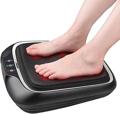 RENPHO Massaggiatore con calore, Macchina per Massaggiatore Elettrico per Piedi Shiatsu per Schiena per Impastare a Caldo per Gambe