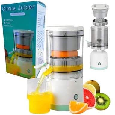 Spremiagrumi per frutta e verdura, compatto, 45 W, facile da pulire, 400 ml, per angurie, pompelmi, mele, alimentazione USB, portatile ed efficiente, ABS, alta velocità