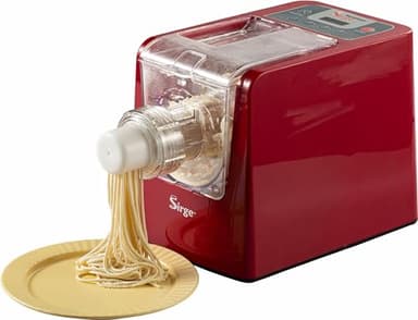 Sirge PASTAMAGIC Macchina per la Pasta, 300 W - 22 Trafile - 900gr di Pasta verticale per non farla appiccicare. 4 programmi automatici - inclusi accessori per ravioloni omaggio