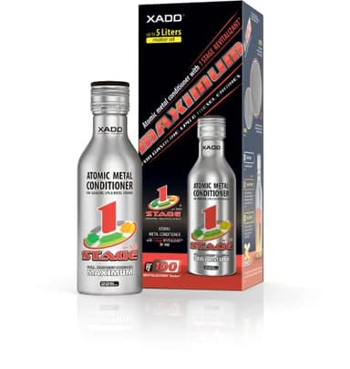XADO Additivo per olio motore per la riparazione e la protezione dall'usura - Condizionatore Atomico del Metallo con Revitalizant® - 1Stage Maximum, 225ml (per volumi di olio fino a 5lt)