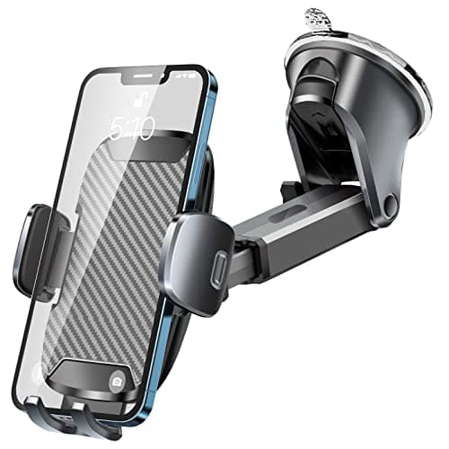 Tsryrlr Porta Cellulare da Auto [Super potenza di aspirazione] Supporto Cellulare Auto Ventosa per Cruscotto/Parabrezza,360° di Rotazione Braccio Estensibile Porta Telefono Auto per iPhone 15 ecc