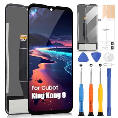 ARSSLY LCD Schermo per Cubot King Kong 9 Display per Cubot Kingkong 9 D-HPY F663343 Sostituzione dello Schermo Touchscreen Digitazer Assembly con Strumenti (Nero)
