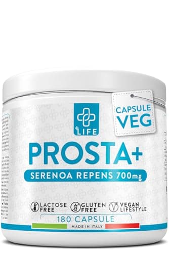 Serenoa Repens Prostata Integratore 700mg PiuLife® 2 Al Giorno, Saw Palmetto Con Pygeum Africanum Per Il Benessere Delle Vie Urinarie Uomo, Estratto Di Mirtillo Antiossidante, Prostaplus 180 Capsule