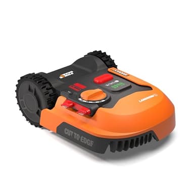 WORX Landroid WR169E - Robot tagliaerba con cavo limitatore per giardini fino a 300 m² - navigazione AIA - controllo app, Wi-Fi, Bluetooth - Cut-to-Edge - larghezza di taglio 16 cm - altezza di taglio