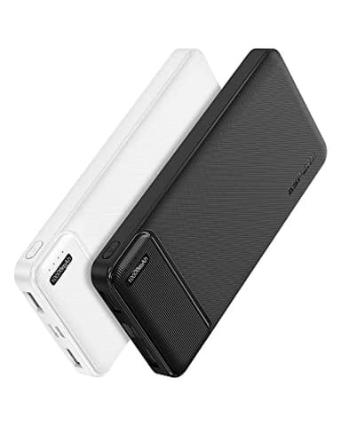 AsperX 2-Pezzi Power Bank Ricarica Rapida, Powerbank 10000mAh USB C Output, Caricatore Portatile Porta per iPhone 15 14 13 12 Pro Max, Samsung Galaxy S Serie, Galaxy A15, Google e Gilet Riscaldato
