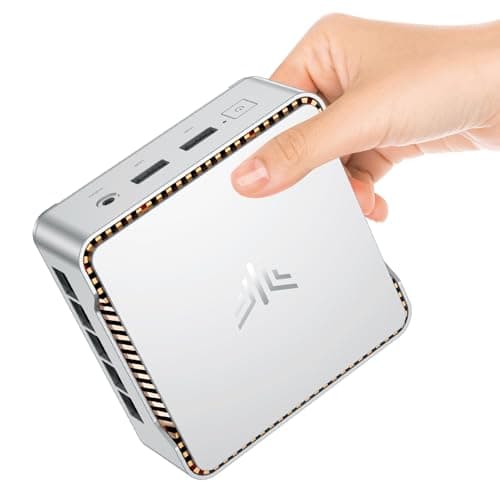 NiPoGi E2 Mini PC W-11 Pro,Ιntel Alder Lake-N97 (Defeat N100,fino a 3,6 GHz), 8GB DDR4 256GB M.2 SSD Mini Computer Desktop 4K@60Hz Dual Display, HDMI 2.0, DP, Dual WiFi,Micro PC per scuola, Ufficio