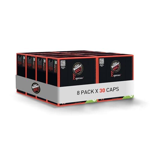 Caffè Vergnano 1882 - 240 Capsule Caffè Compostabili e Compatibili con Nespresso, Cremoso - 8 confezioni da 30 capsule