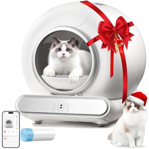 Lettiera Gatto Autopulente, 65 lLettiera Automatica per Gatti Intelligente,Sicurezza, Controllo App Cassetta per Gatti Abilitata WiFi, con Sacchi Spazzatura, Pulizia Facile