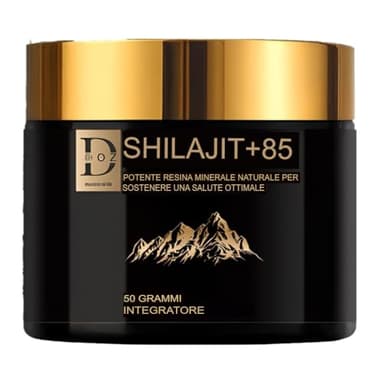 DOZ Shilajit Puro Himalayano Originale 50g - QUALITA' ORO - Integratore Shila Natural con 85 Minerali e Acido Fulvico