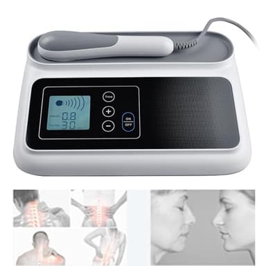 Quixnova Dispositivo Portatile per Macchina ad ultrasuoni, Macchina per Terapia ad ultrasuoni per Ginocchia, Spalle, Braccia lombari, Collo, guarigione dei Tessuti Profondi e Sollievo dal Dolore,B