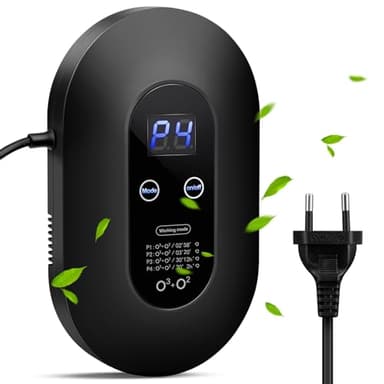 ACADGQ Mini Purificatore d'Aria Ozono,Purificatore d'Aria, Sterilizzatore per Deodorizzazione Dell'Ozono,Deodorante per Ionizzatore di Ozono,Macchina Portatile per L'ozono per Animali Domestici,Nero