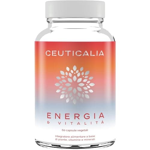 Integratore di Energia Física e Mentale - Capsule Energetiche, Stanchezza e Affaticamento - Uomo e Donna - Ginseng, Guaranà, Maté, Acerola, Magnesio, Vitamine D e B - 60 capsule, 30 giorni