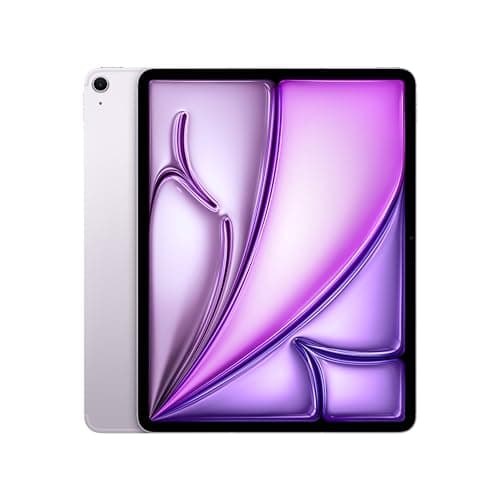 Apple iPad Air 13" (M2): display Liquid Retina, 256GB, fotocamera frontale orizzontale da 12MP, fotocamera posteriore da 12MP, Wi Fi 6E + 5G con eSIM, autonomia di un giorno intero — Viola