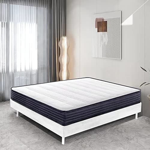 IZTOSS Materasso Matrimoniale 160x190,Alto 20 cm,Traspirante e Confortevole,Antiacaro, Anallergico e Antibatterico morbido, colore misto