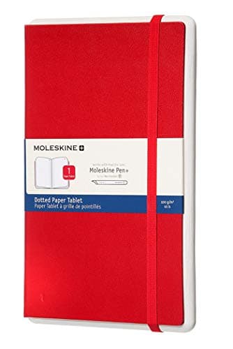 Moleskine Smart Writing Set Paper Tablet, Carta Puntinata, Copertina Rigida, Rosso