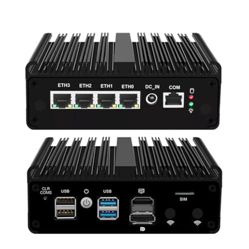 Tuofudun Firewall Router PC Core N4000 Upgraded Version Fanless Mini PC 4X i226-V 2.5G Solid Computer Proxmox ESXi OPNsense