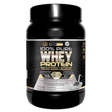 Healthy Fusion Whey Protein, Proteine ​​del siero del latte pure con collagene e magnesio, Migliora i tuoi allenamenti, Proteggi e aumenta la massa muscolare, 1000 g di proteine ​​(gusto biscotto)