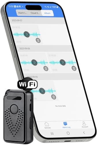 Registratore Vocale Spia Attivato tramite Internet-WiFi, Controllo illimitato della distanza Mini Registratore Vocale Spia, Cimice Spia Audio, Microfono Microspia Audio Cimice a Distanza