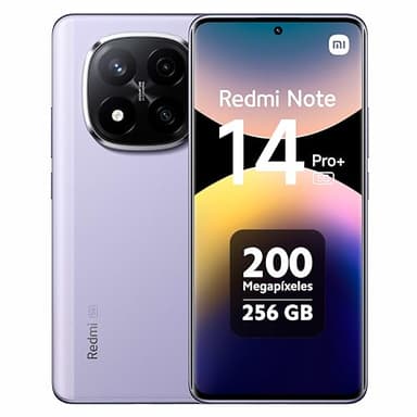 Xiaomi Redmi Note 14 Pro+ 5G Smartphone, 8GB RAM 256GB, schermo AMOLED 6.67 pollici 1.5K, sensore di impronte digitali, fotocamera 200MP, NFC, ricarica rapida 120W, Viola lavanda