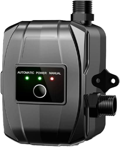 NCONCO Pompa di aumento della pressione, 24 V, pompa di aumento dell'acqua domestica, 150 W, automatica, mini pompa per acqua calda e fredda, con accessori di installazione per acqua di rubinetto, WC,