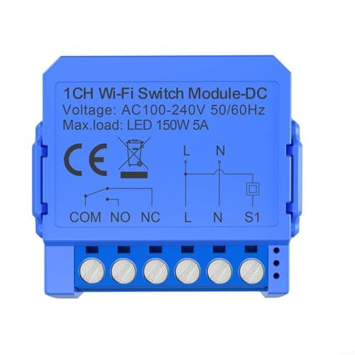 CNANRNANC Modulo di commutazione Smart Relè per Tuya per WIFI per collegamento a secco senza contatto Smart Switch a bassa tensione (AC110V-240V)