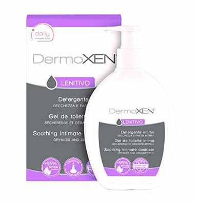 DERMOXEN Detergente Intimo Donna, Lenitivo per Prurito, Arrossamenti, Irritazioni. Idratante per Secchezza in Menopausa. Sapone Intimo con Aloe Vera. 200 ml