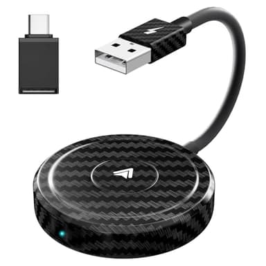 5GHZ Adattatore Android Auto Wireless per Auto con Android Auto Cablato in Fabbrica,Adattatore Senza Fili Android Auto Convertire Android Auto Cablato in Wireless, Connessione Automatica,Multicolore
