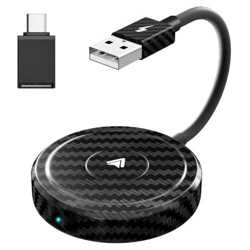 5GHZ Adattatore Android Auto Wireless per Auto con Android Auto Cablato in Fabbrica,Adattatore Senza Fili Android Auto Convertire Android Auto Cablato in Wireless, Connessione Automatica,Multicolore