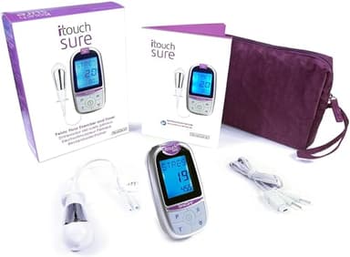 TensCare itouch Sure - Esercizio per il pavimento pelvico per il rafforzamento e la tonificazione. Ausili nel trattamento dell'incontinenza e delle perdite vescicali, argento
