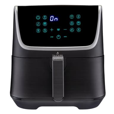 Tagars Friggitrice Ad Aria Calda XL Da 7 Litri Con Display Digitale Touch, Sistema A Riscaldamento Rapido, 12 Programmi Di Cottura, Timer, Cestello Estraibile E Potenza 1800 W