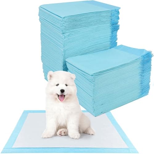 YSWOVUO 100 Pezzi Tappetini Igienici per Cani, 33 x 45cm Traversine cani, 5 Strati Tappetini Assorbenti per Cani, Tappetini Cane Superficie ad Asciugatura Rapida, Addensare