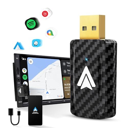 MSXTTLY Adattatore Android Auto U2A Wireless 2025 Convertire AA cablato in Wireless per auto con telefoni Android AA cablati 11-16, Mini e stabile, USB C/A