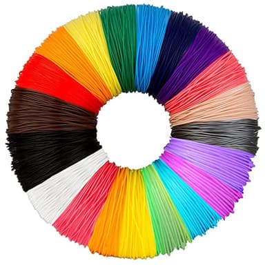 Filamento Penna 3D 20 Pezzi Filamenti PLA 1.75mm 10M 3D Filament PLA per Stampa 3D Filamenti per Stampanti 3D Materiali per la Stampa 3D Hobby Creativi 3D