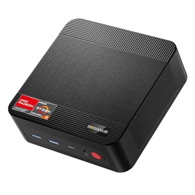 BOSGAME P3 Gaming PC, AMD Ryzen 9 6900HX, 8 Cores 16 Threads up to 4.9GHz, 16GB DDR5 RAM, 512GB PCIe 3.0 SSD, 4K@60Hz Triple Display, USB4.0, 2.5G LAN