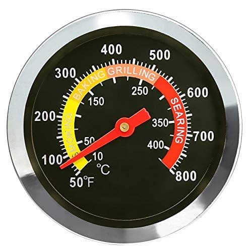 GFTIME 01T08 Termometro per affumicatore da 6cm, Indicatore di Temperatura per Weber, Char-Broil, Nexgrill, Brinkmann, Kenmore, Perfect Flame, Charmglow, Uniflame Series, Forno BBQ Termometro