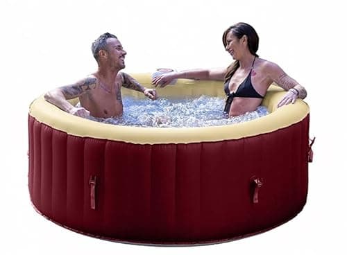 Zefiro - SPA Idromassaggio Gonfiabile Riscaldato Leisure IV | 4-6 Persone |130 Getti| Acqua Fino 40° | Pompa Integrata Super Silenziosa | Tutti Accessori Inclusi| 208x65 cm | 1000 L | NOVITA