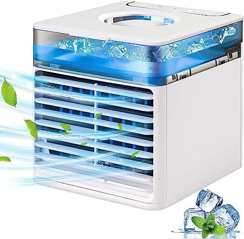 Air Breeze Condizionatore, Ultra Silenzioso Condizionatore Portatile Cubo, Protezione Ambientale Mini Climatizzatore Per Auto - per Camera, Ufficio, Cucina, Auto, Casa