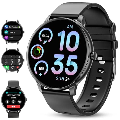 Joautrial Smartwatch Uomo Donna con Effettua e Rispondi alle Chiamate, 1.39" Orologio Smart Watch con Sonno Cardiofrequenzimetro, 100+ Modalità Sportive, Fitness Tracker per Android iOS(Nero)