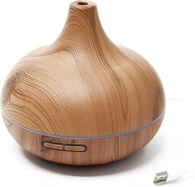 SQUADO Diffusore di Oli Essenziali ad Ultrasuoni da 550 ml, 7 Colori LED, Timer per Auto Spegnimento