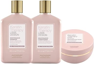 Alfaparf Keratin Therapy Lisse Design Set Shampoo 250 ml + Balsamo 250 ml + Maschera idratante 250 ml