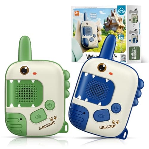 Walkie Talkie per Bambini, Giochi Bambini 3 4 5 6 7 8 Anni Walkie Talkies Giocattoli Dinosauro Regalo Bambino 3-8 Anni Giochi Esterno Bambini Giocattoli Bambino 4-9 Anni Regalo Compleanno Bambini