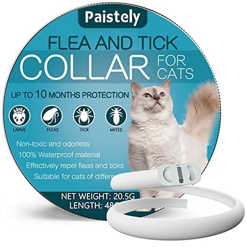 Collare Antiparassitario Per Gatti, Collare Antipulci Gatto Sicuro ed Efficace Realizzato Con Oli Essenziali Naturali, 10 Mesi Collare Anti Pulci e Zecche Gatti Di Piccola Taglia, Medio e Grande