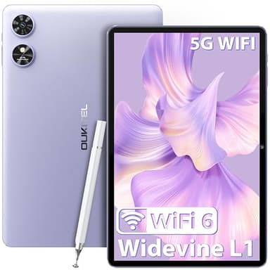OUKITEL OT6 Tablet -10.1 Pollici 8000mAh 16GB RAM+64GB ROM/TF 1TB Tablet Android 14, Tablet in Offerta Bluetooth 5.0/WiFi 6/1280 * 800/Widevine L1/Presa da 3,5 mm