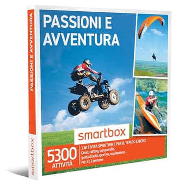 smartbox - Cofanetto Regalo per Uomo o Donna - Passioni e Avventura - Idee Regalo Originale - 1 attività Sportiva per 1 o 2 Persone