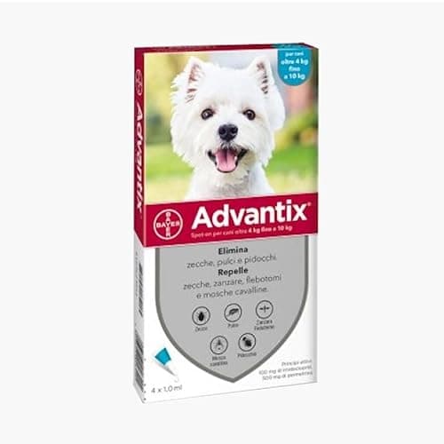 advantix Spot-ON per Cani Oltre 4 kg Fino a 10 kg - Offerta 2 Confezioni