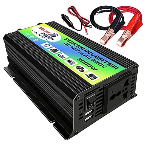 Inverter da Auto Invertitori di Corrente per Auto Convertitore 12v 220v 300W Convertitori di Potenza er Veicolo Camper Smartphone