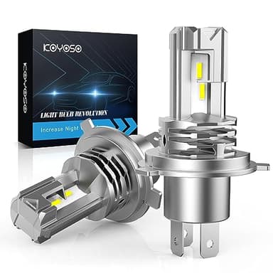 KOYOSO H4 LED Lampadina 50W 10000LM per 12V Moto Automobili Come Abbaglianti e Anabbaglianti