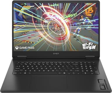 HP Omen Gaming Laptop 17.3" Display FHD - 144 Hz, AMD Ryzen 7 8845HS, 16 GB DDR5 RAM (2 x 8 GB), SSD da 1 TB, NVIDIA GeForce RTX 4060 (8 GB), QWERTZ, Windows 11 Home, Shadow Black